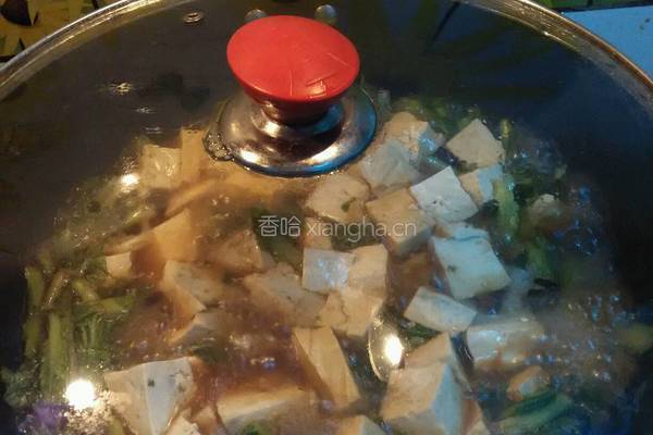小白菜炖豆腐的做法图解6