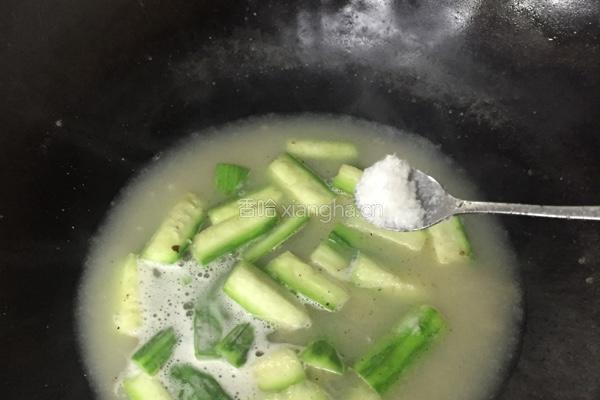 沙虫浓汤浸胜瓜的做法图解7