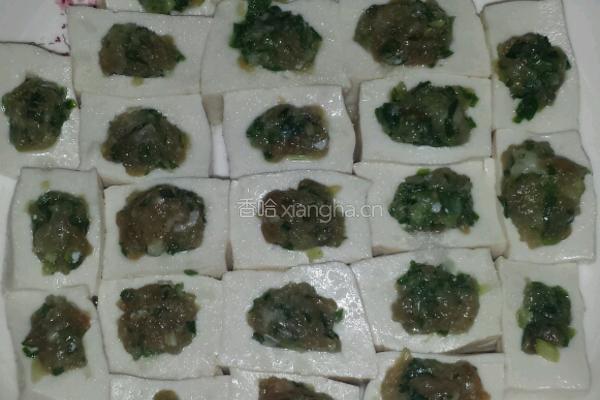 蒸酿豆腐的做法图解4