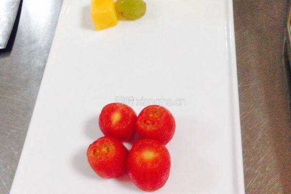 法式红酒鹅肝配芒果波特提子的做法图解3