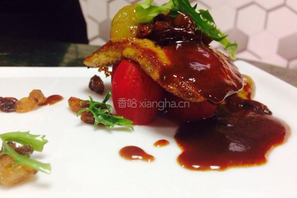 法式红酒鹅肝配芒果波特提子的做法图解13