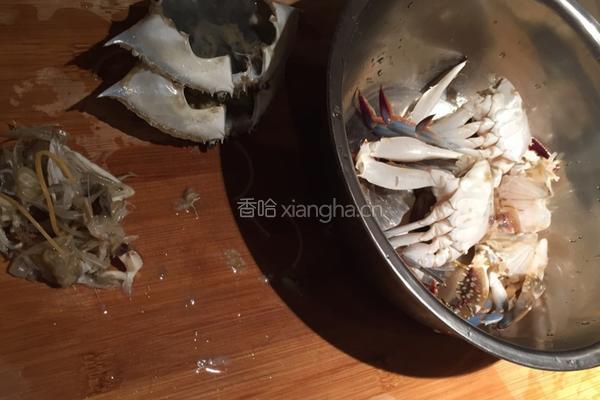 炒蟹的做法图解1