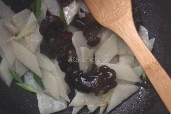 木耳炒山药的做法图解6