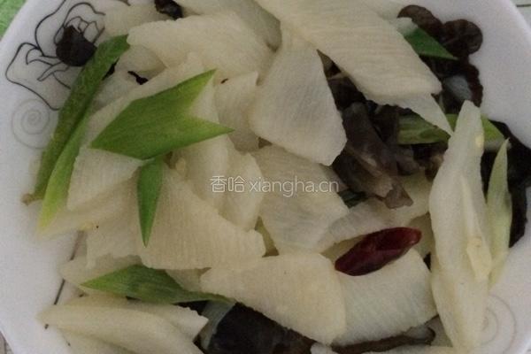 木耳炒山药的做法图解7