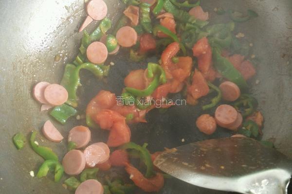 尖椒西红柿汤面的做法图解5