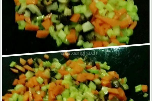 芹菜胡萝卜香菇丁的做法图解8