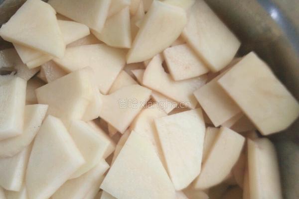 油菜炖豆腐的做法图解3