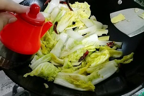醋溜娃娃菜的做法图解6