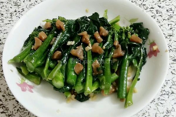 蒜蓉芥蓝炒萝卜干的做法图解11