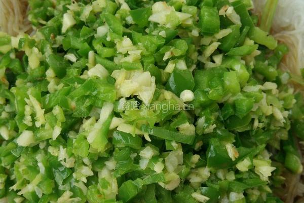 青椒小白菜粉丝的做法图解6
