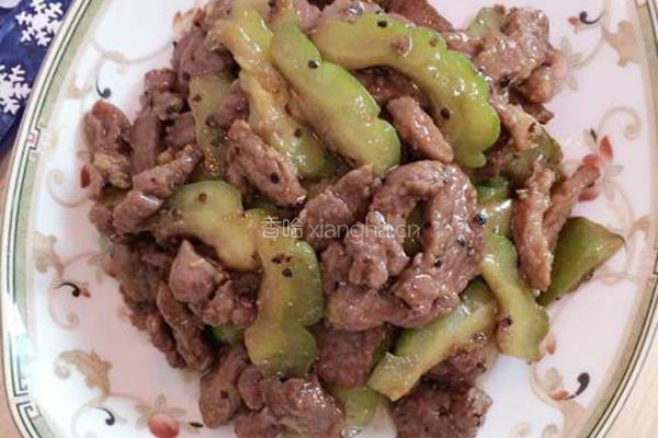 黑椒牛肉烩凉瓜的做法图解8