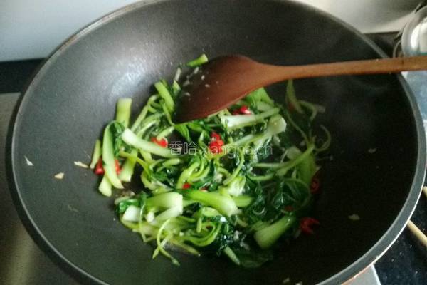蒜蓉小青菜的做法图解4