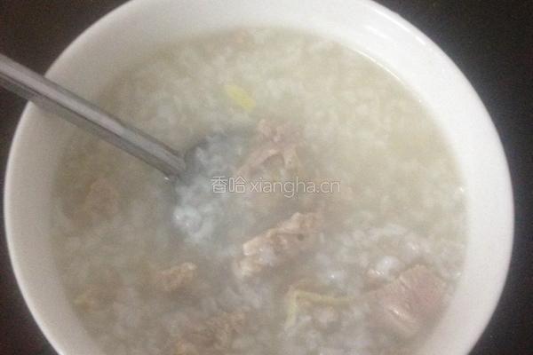 瘦肉粥的做法图解4
