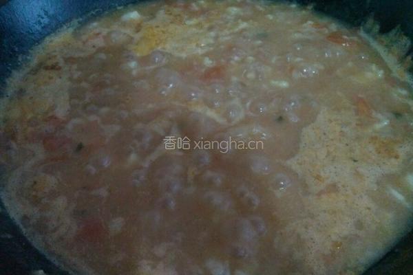 西红柿鸡蛋疙瘩汤的做法图解8