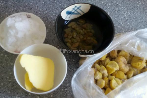 板栗馅的做法图解1