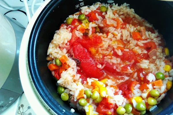 番茄什锦焖饭的做法图解7