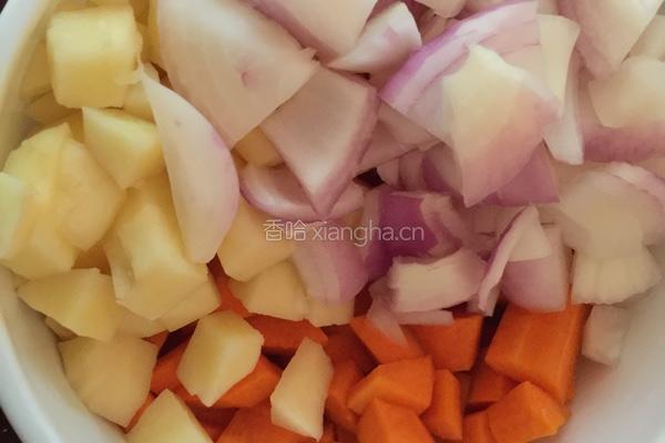 咖喱鸡块饭的做法图解2