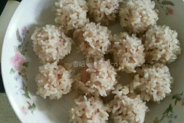 糯米珍珠丸子的做法图解6