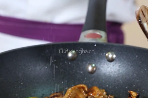 豆角炒仔鸡的做法图解5