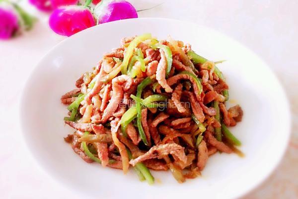 榨菜青椒炒肉丝