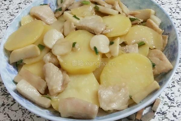 杏鲍菇土豆肉片的做法图解11