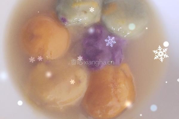 彩色汤圆的做法图解7
