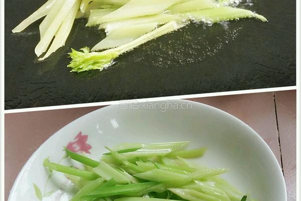 芹菜炒鸡蛋的做法图解3