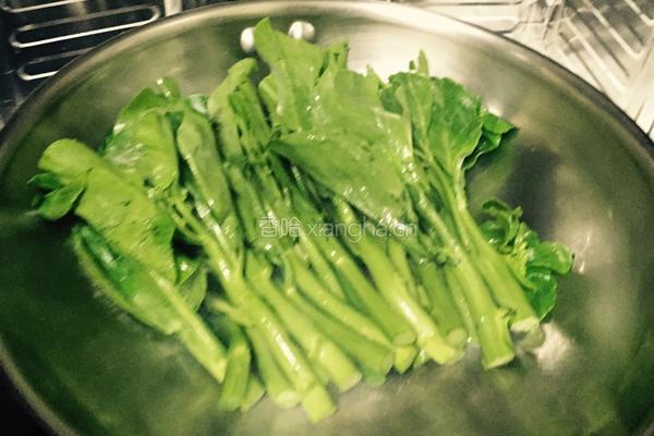 蒜香芥蓝的做法图解3