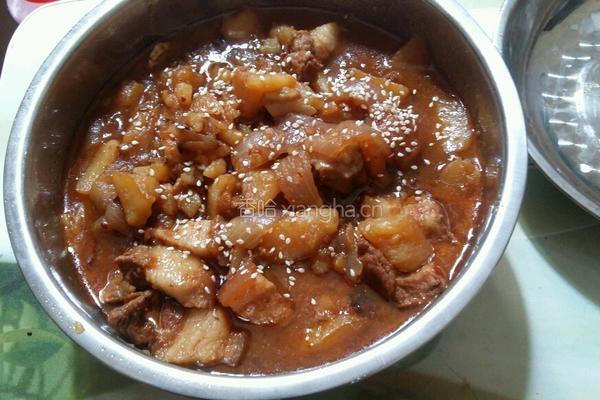 土豆烧肉的做法图解4