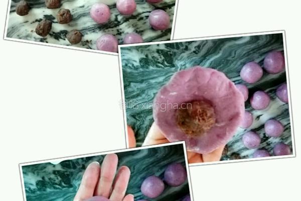 紫薯味冰皮月饼的做法图解5