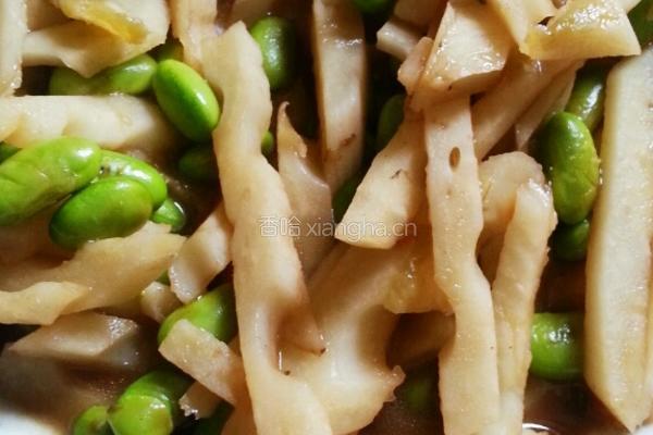豆炒糖醋藕丝的做法图解4