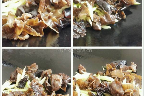 芹菜黑木耳肉片的做法图解7