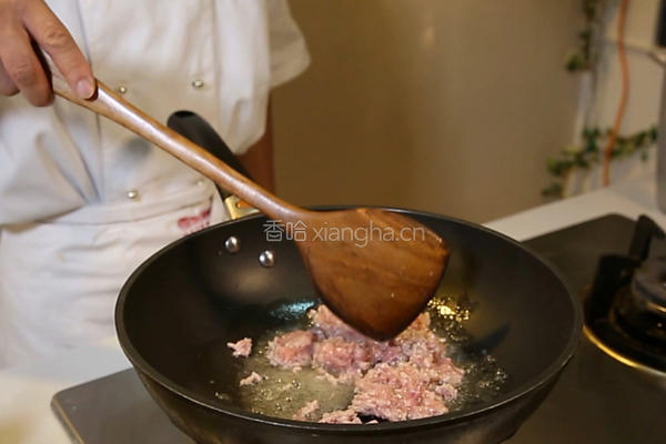 肉末香芹炒粉条的做法图解3