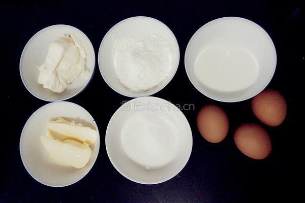 6寸芝士蛋糕(轻乳酪蛋糕)的做法图解1