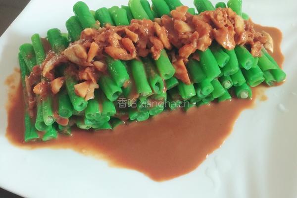 麻酱豆角的做法图解5