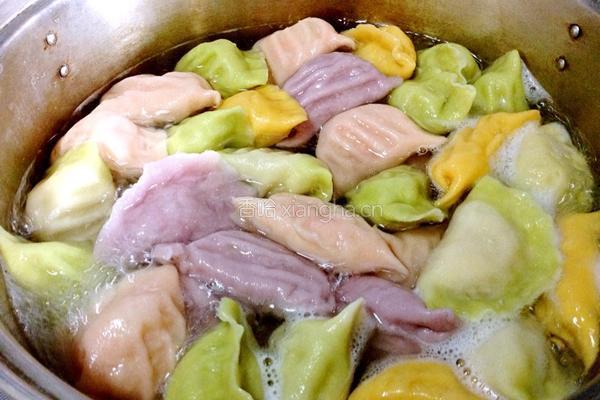 梦幻彩色饺子的做法图解10