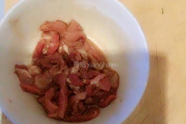 毛芹炒肉的做法图解2