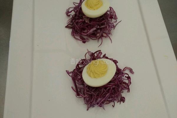 stuffed eggs的做法图解6