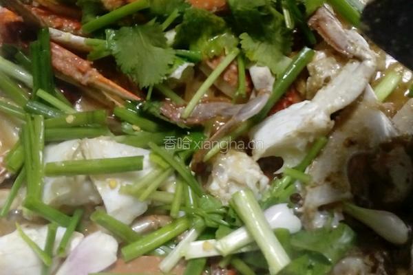 姜葱炒花蟹的做法图解11