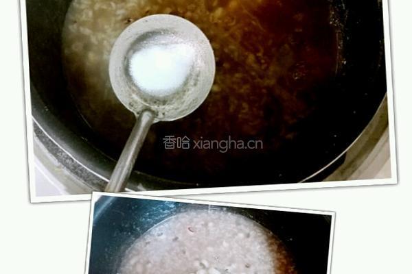 眉豆粥的做法图解4