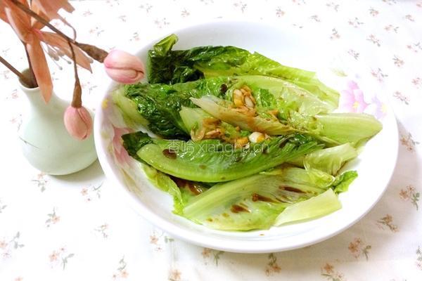 虾皮炒生菜的做法图解1