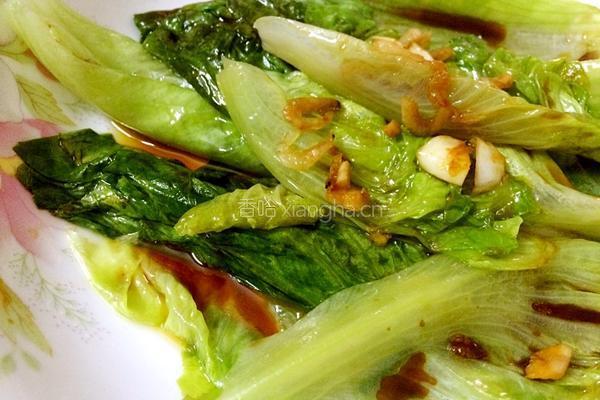虾皮炒生菜的做法图解4