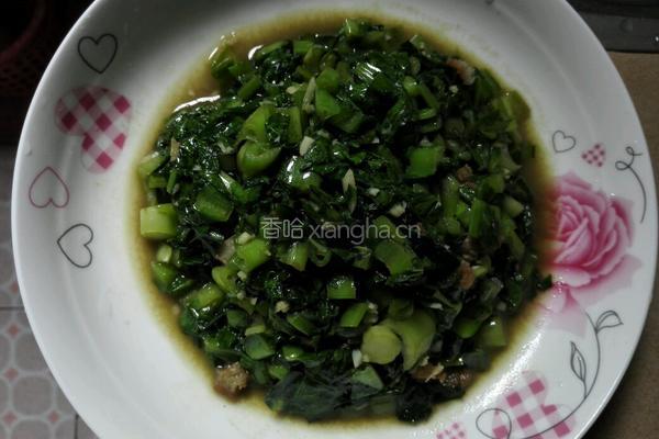 蒜蓉炒甜麦的做法图解3