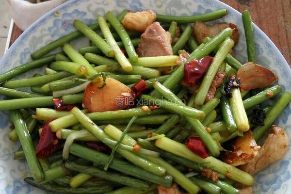 蒜苔炒肉