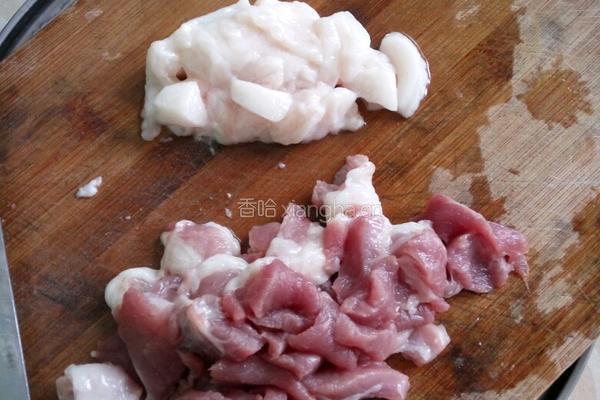 扁豆炒肉的做法图解3