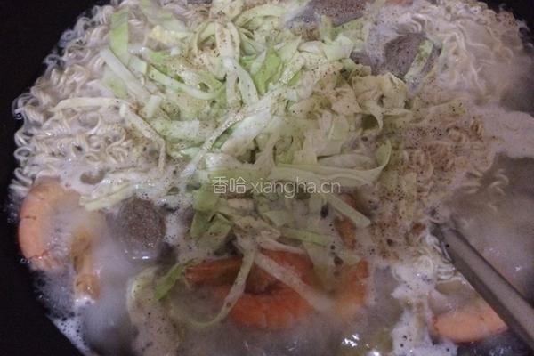 鲜虾汤面的做法图解6