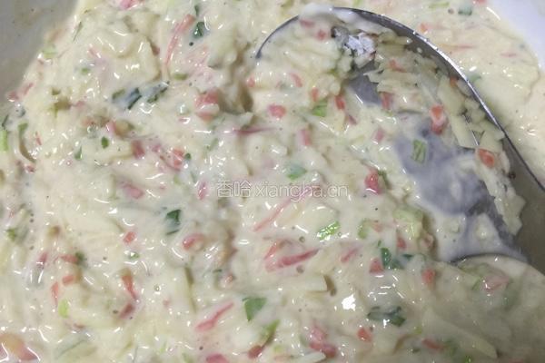 土豆萝卜饼的做法图解2