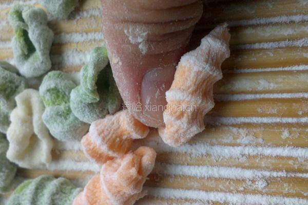 彩色麻食的做法图解6