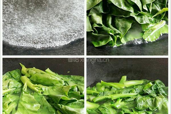 蒜蓉肉未芥蓝的做法图解6
