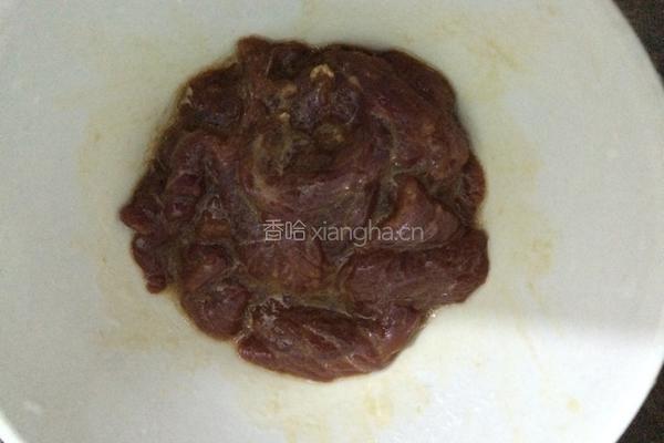 菜心炒牛肉的做法图解2